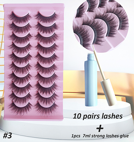 strip lashes with glue 